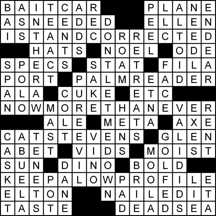 History buff's crossword plus answers