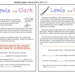 Lewis and clark worksheet pdf