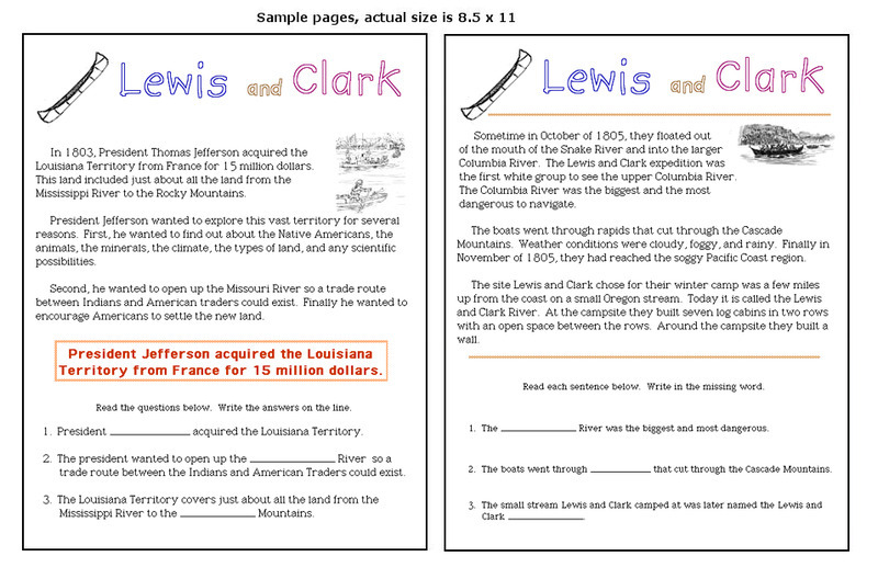 Lewis and clark worksheet pdf