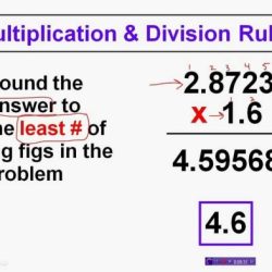 Significant figures multiplication and division worksheet answers