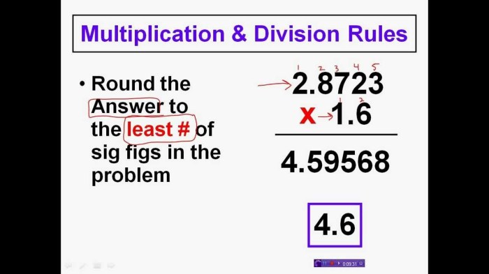 Significant figures multiplication and division worksheet answers