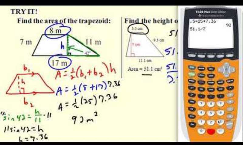 Area of trapezoids rhombi and kites worksheet answers